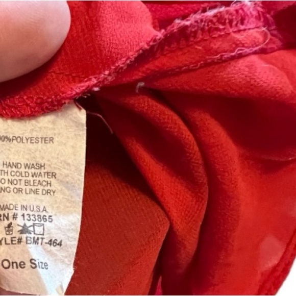 Basically Me Red Sheer Top - Picture 6 of 6